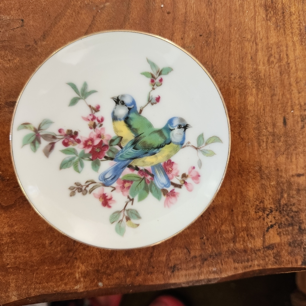 Pretty small plate with birds